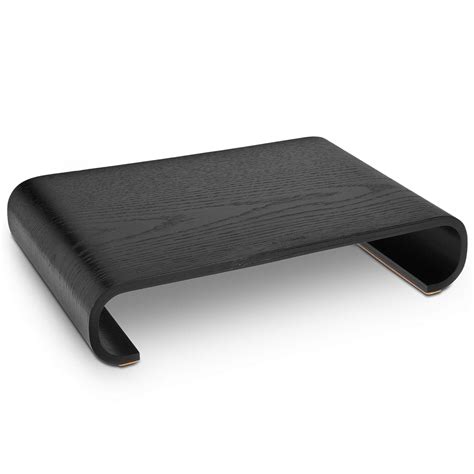 Navaris Computer Monitor Wood Stand - Universal Desk Monitor Holder ...