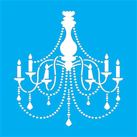 Chandelier Stencil - Wall Stencil - Create Wall Decor - French Decor ...