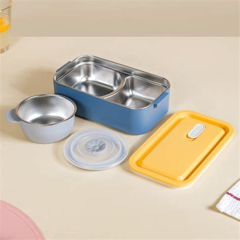 Airtight Multi Compartment Bento Lunch Box Teal 2000ml Online - Premium ...