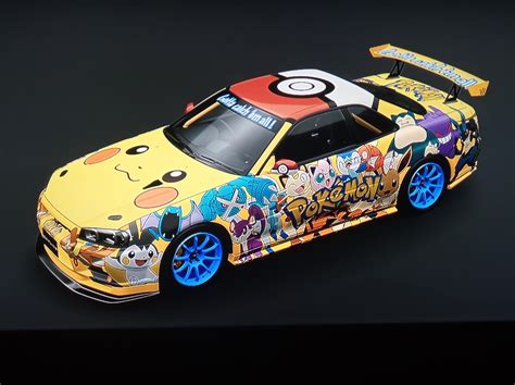 Here is my Pokémon themed R34 Skyline : r/GranTurismo7