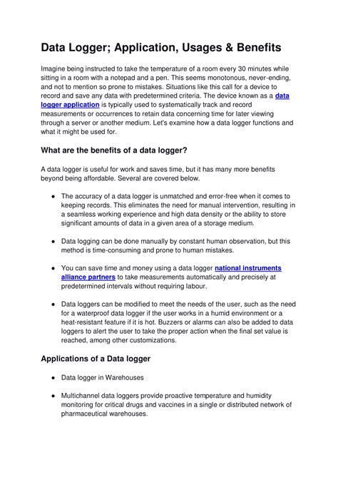 Image result for Data Logger Applications