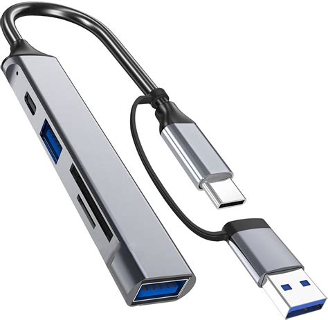 USB Hubs 5 in 1 USB C Hubs USB C to USB3.0 Hubs Adapter with USB C ...