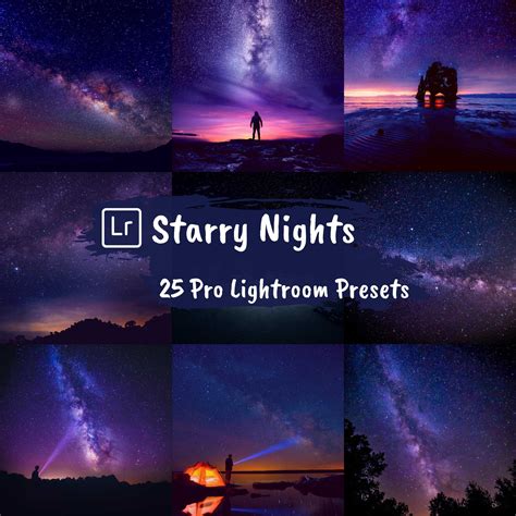 25 Astrophotography Lightroom Night Presets | Milky Way Night Sky ...