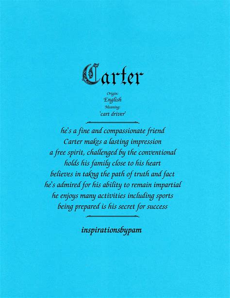 What Do The Carter Children's Names Mean Star at Rickey Park blog