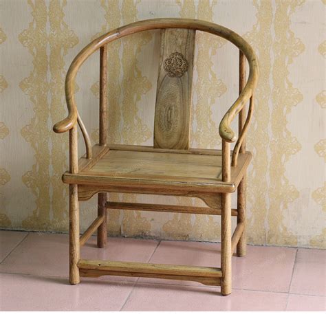 中式仿古家具/高端老榆木圈椅/明清古典做旧扶手实木围椅-休闲椅-2021美间（软装设计采购助手）