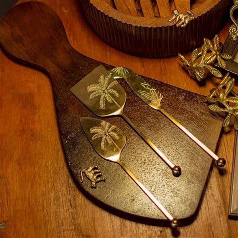 Buy Knives | Idayat Palm Cheese Silver Knife (Set of 3) | Shop at The ...