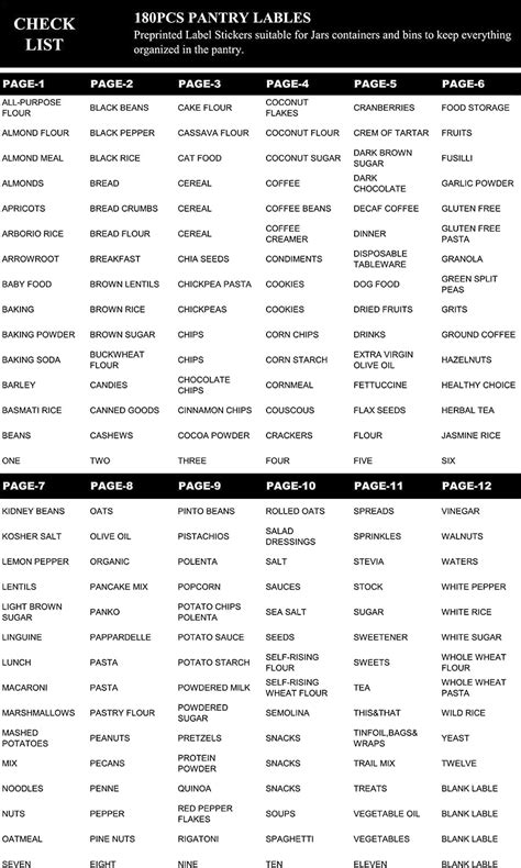 Buy v2croft 180 Pantry Labels for Containers, Minimalist Farmhouse ...