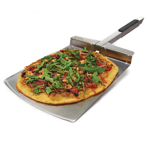 Pizza Peel,10 Inch Wooden Handle Metal Shovel Spatula Peal Cake Lifte ...