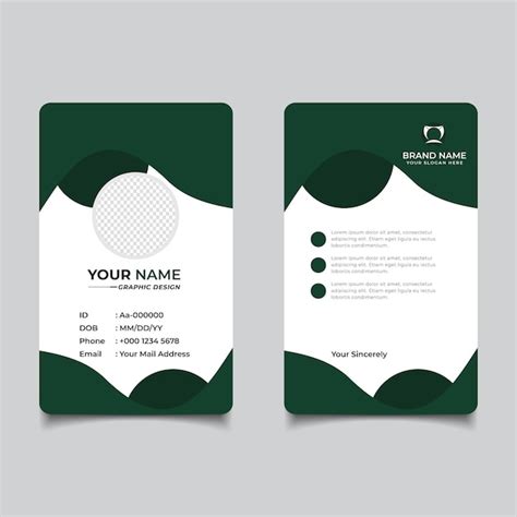 Modèle de carte d'identité de visite moderne et propre | Vecteur Premium