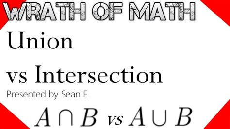 Image result for Intersection Math Definition Example