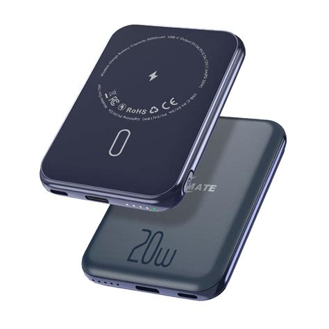 CALLMATE Magflow 5000Mah Maganetic Wireless Power Bank, 20W Fast ...