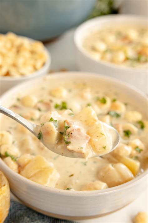 Clam Chowder Seafood New England Style Seafood Chowder