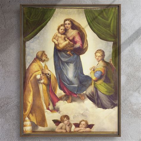 Canvas - Raffaello Sanzio da Urbino, The Sistine Madonna – ARTLIA