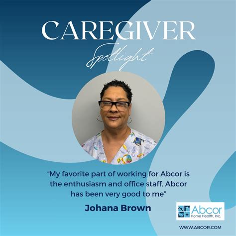Abcor Home Health, Inc. on LinkedIn: #caregiver #spotlight #homehealth ...