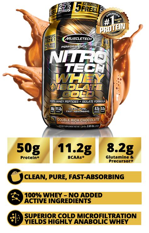Image result for MuscleTech Nitro-Tech Whey Isolate