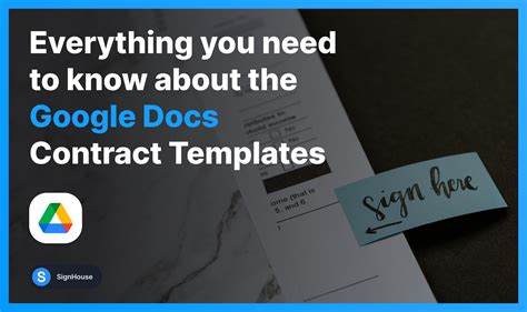 Google Doc Contract Templates by SignHouse