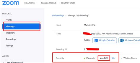 Image result for Zoom Meeting Passcode