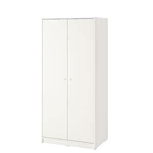 Ikea KLEPPSTAD with 2 Doors, White 79x176 cm (31 1/4x69 1/4 ...