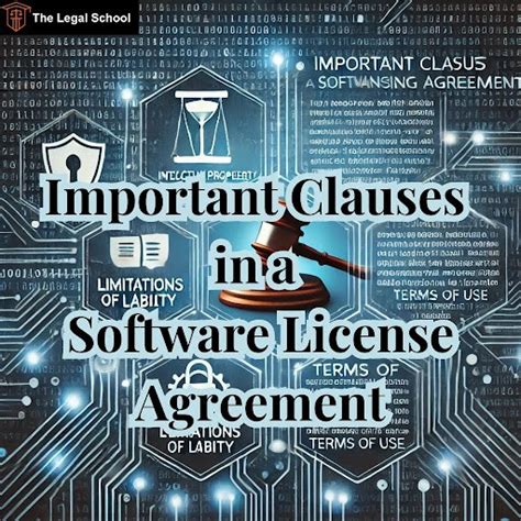 Important Clauses in a Software License Agreement