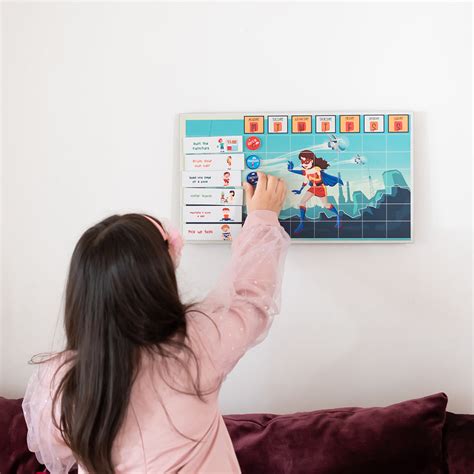 Magnetic Reward Chart Super Man (4-12 years) – The Brainy Bear Store