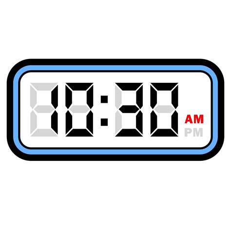 Digital Clock Time at 10.30 AM, Digital Clock 12 Hour Format 32048632 PNG