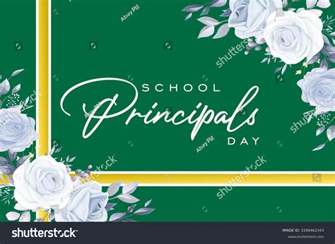 School Principal Day Holiday Concept Template Stock Vector (Royalty ...