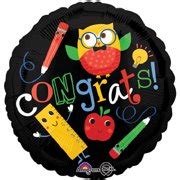 7 pc Hip Hip Hooray Owl Balloon Bouquet Happy | Ubuy India