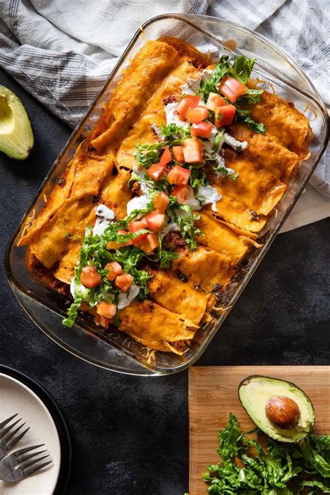 Gluten Free Chicken Enchiladas - Includes Enchilada Sauce Recipe!