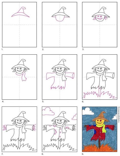 Scarecrow Coloring Tutorial 的图像结果
