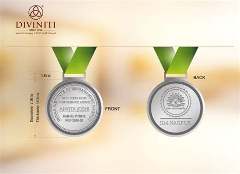 Diviniti Silver Plated Medal For Sport Events, Talent Shows, Contests ...