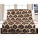 Buy Saral Home Chenille 3 Seater Sofa Cover Throw (Brown, 140x210 cm ...