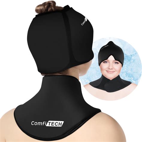 Amazon.com: ComfiTECH Cold Cap and Neck Ice Pack Wrap Gel Combo, Care ...