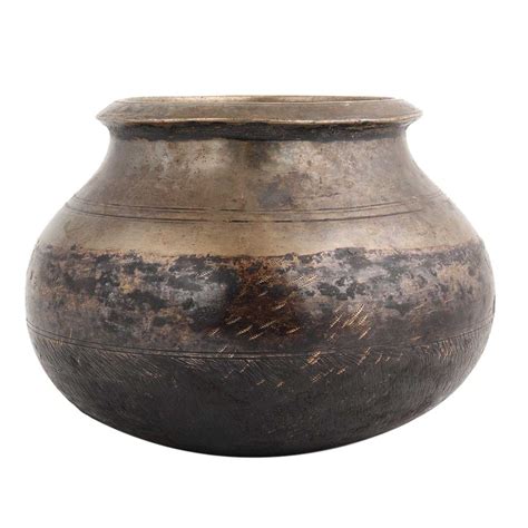 Rustic Broad Base Small Mouth Water Pot