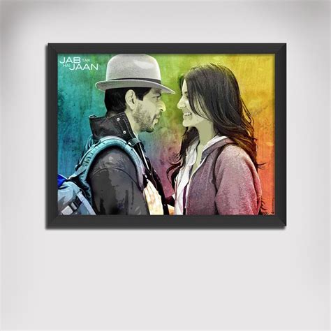 Gabambo SRK Anushka Color Splash Canvas Art Framed (18X24.3) in ...