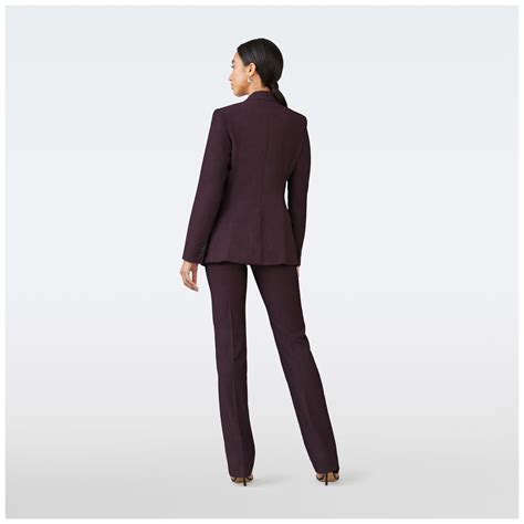 Custom Suits Made For You - Highworth Burgundy Suit Women | INDOCHINO