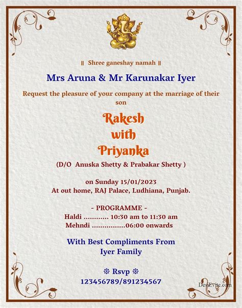 Image result for Wedding Invitation Card Design Sample