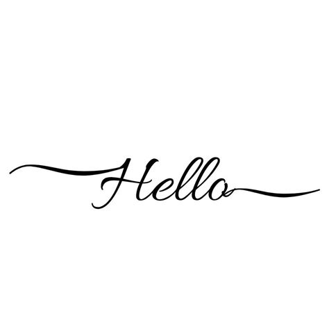 Image result for Hello Written