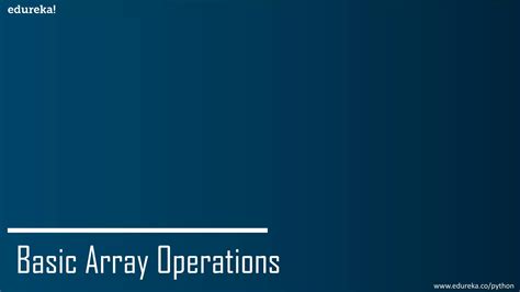 Array Operations in Python 的图像结果