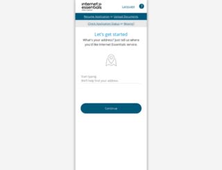 Internet Essentials Application Form 的图像结果