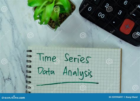 Concept of Time Series Data Analysis Write on a Book with Statistics ...