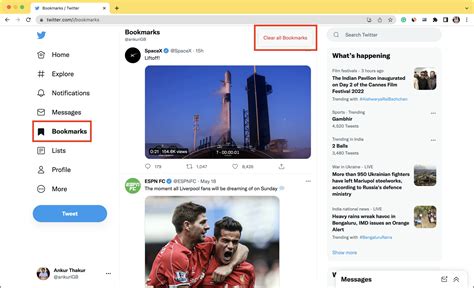 How to clear all your Twitter bookmarks at once