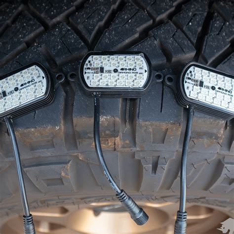 Ultra Bright Billet 24 RGB LED Rock Light Kits - Diamond Series - Rhino ...