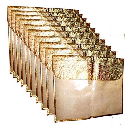 Ridhi&Sidhi Fabric Saari Flip Covers, 48X84-Inch, Golden - Pack Of 5 ...