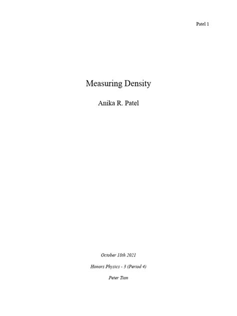 Image result for Measuring Density Lab