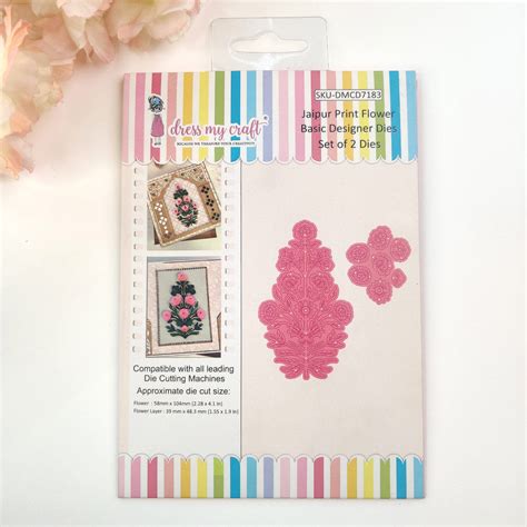 Jaipur Print Flower - Basic Designer Dies – Dress my craft