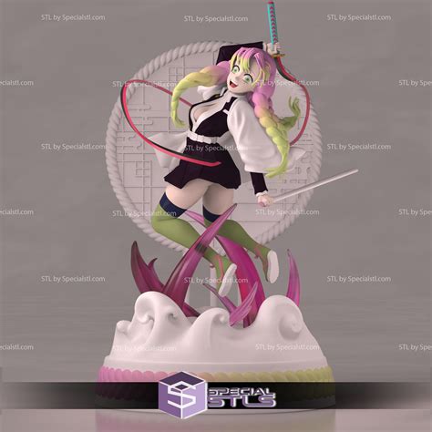 Kanroji Mitsuri 3D Model Action Pose from Demon Slayer 3D Model ...