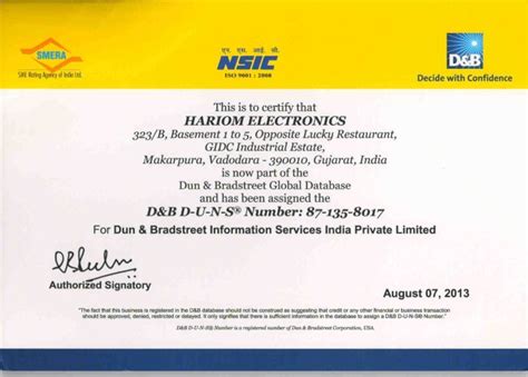 Hariom Electronics - Manufacturer from Vadodara, India | About Us