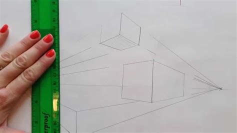 Image result for Two-Point Perspective Box Drawing