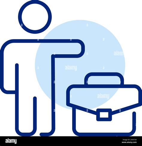 Person hailing a taxi carrying briefcase. City mobility, urban commuter ...