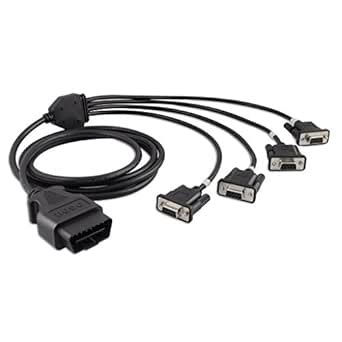 OLLGEN 2.1M 6.9ft 1 OBD Male Interface to DB9 Serial RS232 4 Female ...